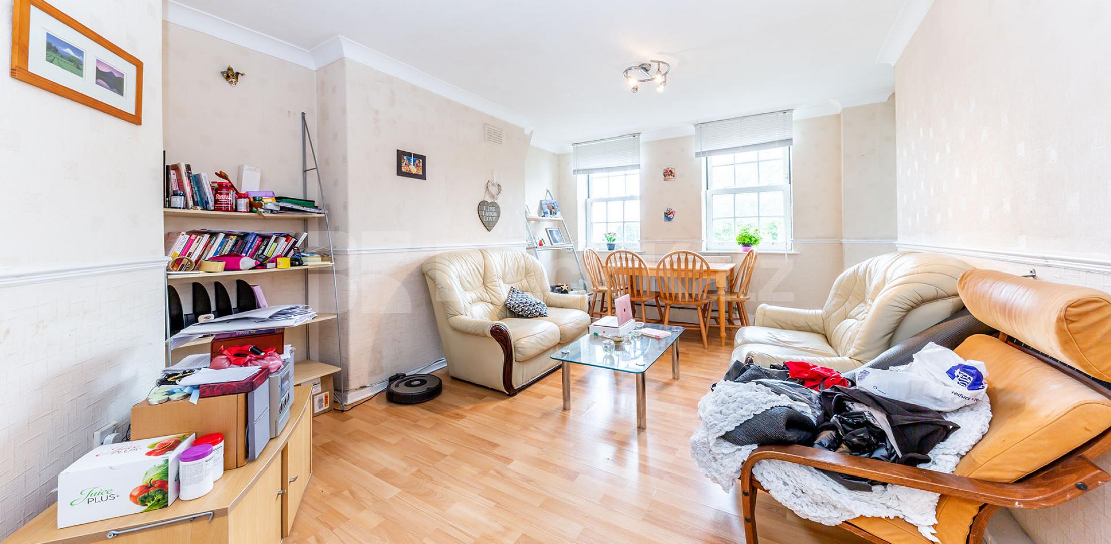 			NEW INSTRUCTION!, 2 Bedroom, 1 bath, 1 reception Flat			 St. Phillips House- Lloyd Baker St., KINGS CROSS WC1X